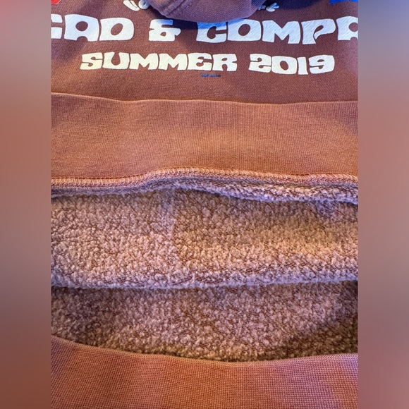 Dead & Company Official 2019 Tour Mauve Pullover Fleece Hoodie Men’s Small - Picture 9 of 9